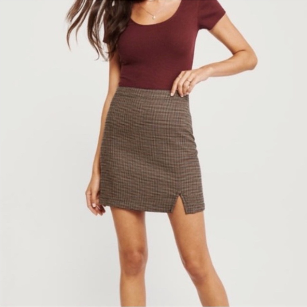 Abercrombie & Fitch Brown Mini Skirt